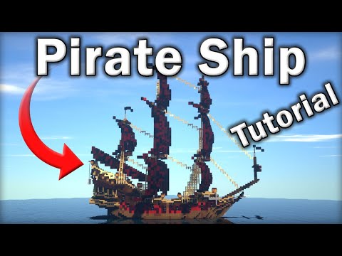 🏴‍☠️ Minecraft Tutorial: How to Make an EPIC Pirate Ship (Queen Anne's Revenge)