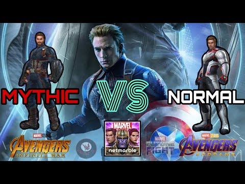 Captain America Uniform Infinity War VS Endgame- ABX Mode - Marvel Future Fight