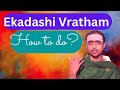 Ekadashi Vratham How To Do ஏகாதசி விரதம் Srikrishna Ganapatigal