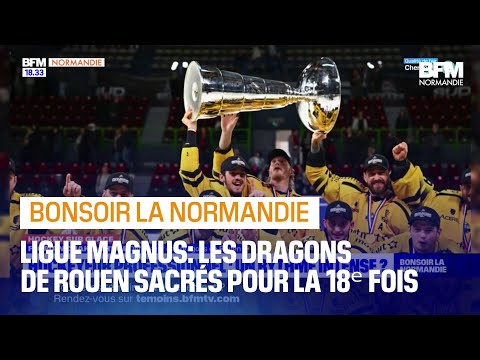 Hockey sur glace: les Dragons de Rouen sont champions de France