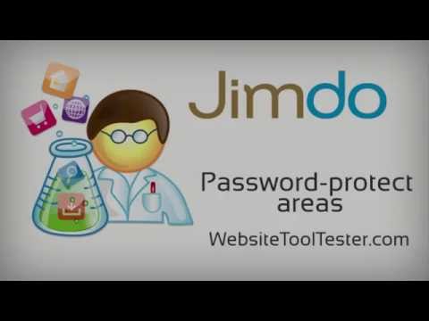 Create password-protected areas with Jimdo