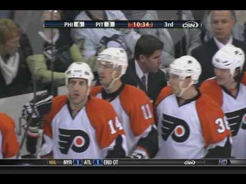 Jeff Carter scores again vs the Penguins - 1-7-10