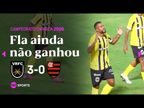 VOLTA REDONDA ATROPELA O FLA, QUE SEGUE SEM VENCER NO CARIOCA! VOLTA REDONDA 3X0 FLAMENGO