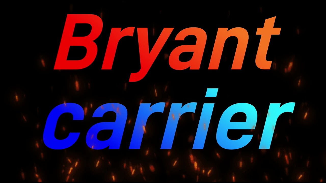 My own carrier and Bryant HVAC logos