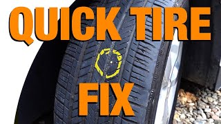How to Repair a Tire - The Easy Way (without removing the tire)