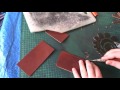 Работа с кожей. Чехол для телефона. making leather case for iphone.  DIY