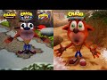 Crash Bandicoot Trilogy Death Animation Comparison