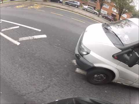 White Van Pinch Point Overtake EJ54 RSV 20082015