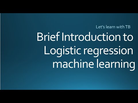 Brief Introduction to Logistic regression machine learning  | Supervised machine learning algorithm