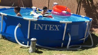 Intex 12x30 Metal Frame Pool Set Setup & Review