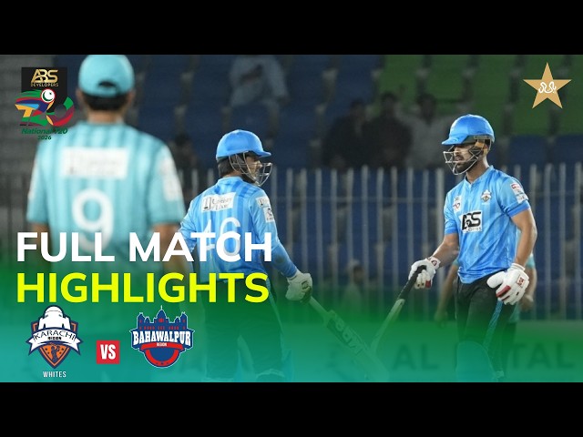 Full Highlights | Karachi vs Bahawalpur | ABS Developers National T20 Cup | MZA1K