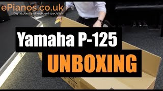 Yamaha P-125 portable piano Unboxing