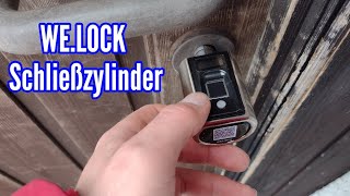 WE.LOCK Schließzylinder einbauen und anlernen Haustür mit Fingerabdruck öffnen