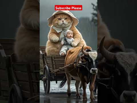 A Cat is saving the baby!? #cats #kitty #cat #animals #kitty#ai #catperson