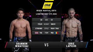 Shannon Wiratchai vs. Iuri Lapicus | Full Fight Replay