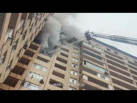 Xətai rayonu, M.Hadi küçəsində yerləşən çoxmərtəbəli yaşayış binasında yanğın