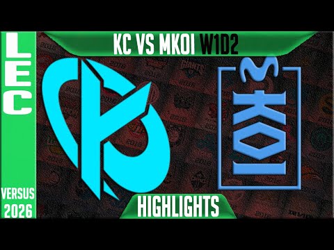 KC vs MKOI Highlights | LEC W1D2 2026 Versus | Karmine Corp vs Movistar KOI