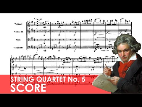 BEETHOVEN String Quartet No. 5 in A major (Op. 18, No. 5) Score