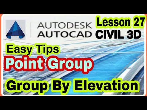 #Lesson27 #LandSurveyor #Civil3D  #Point_Group | Point Group By Elevation #Tips #Urdu/Hindi