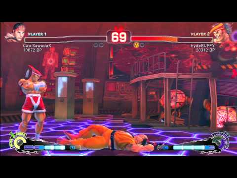 SSF4 Rank Match  Cap SawadaX (RY)  vs  hydeBUFFY (AD)