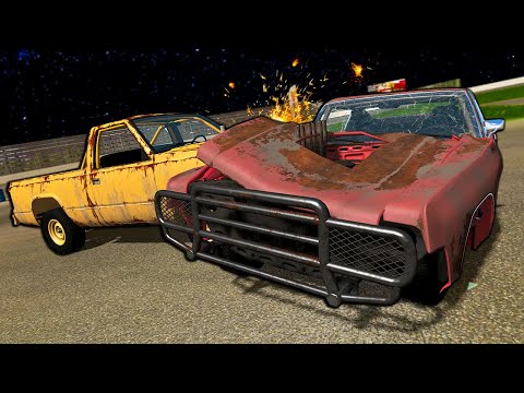 BIGGEST ONLINE DEMOLITION DERBY EVER! - BeamNG Multiplayer Mod Gameplay