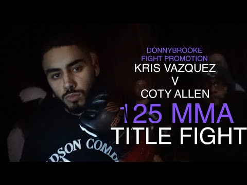 KRIS VAZQUEZ V COTY ALLEN- DonnyBrooke Fight Promotions