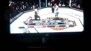 UFC UNDISPUTED Referee Tea Bags Chuck Lidell After KO