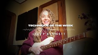Sounds like Cheryl Crow's "My Favorite Mistake" Around . & You look a little like Cheryl, to boot! - Barre Chord Extensions with Livvy Bennett | Technique of the Week | Fender