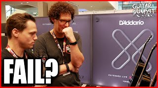 Video thumbnail for Guitar Geek takes the D'addario XT challenge at Guitar Summit by TheGuitarGeek