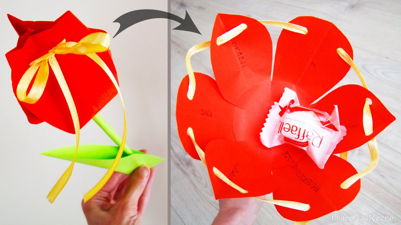 Jak zrobić tulipana z papieru? Kwiatek na Dzień Kobiet