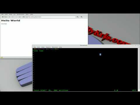HTML Editing with Epiphany-Browser - Linux