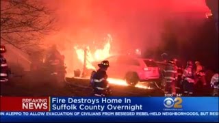 Fire Destroys Hauppauge Home