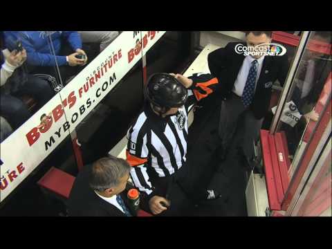 No goal call in 3rd. Ottawa Senators vs Philadelphia Flyers 11/19/13 NHL Hockey.