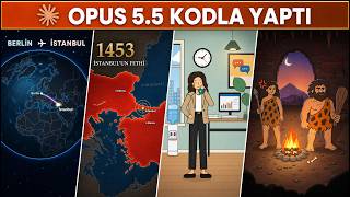 Claude Opus 5.5 Sadece Kod Yazarak Animasyon Üretiyor! — video kapak görseli