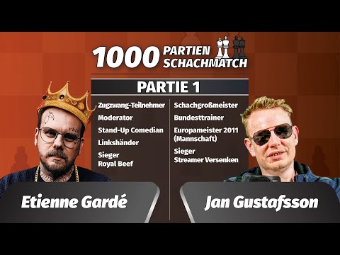 Der Schachgipfel beginnt: Partie 1 von 1000 - Der Großmeister gegen den Moderator
