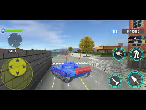 Tank Robot Games - Police Eagle Robot Car Game - Android Gameplay Part 3