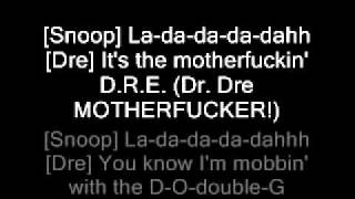 Dr Dre feat. Snoop Dogg and Nate Dogg - The Next Episode Lyrics