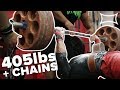 Mark Bell Smashes 405x3 Bench Press...WITH CHAINS!!!