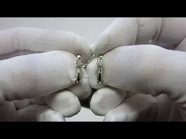 Золотые серьги с бриллиантами сзх39 Видеообзор