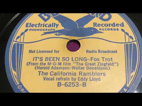 It’s Been So Long - The California Ramblers January 17, 1936