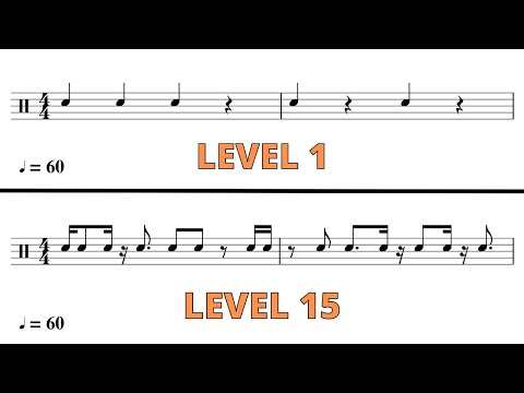 Rhythm Exercises For Musicians - 15 Levels Of Difficulty 🎵