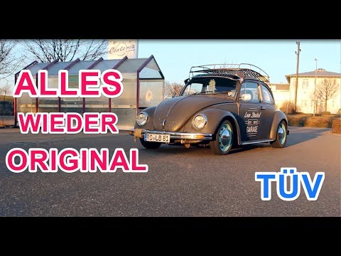 TÜV SEGEN! Low Budget Käfer auf Original zurückgerüstet