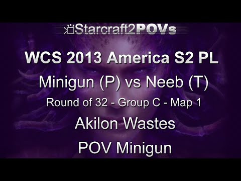 SC2 HotS - WCS 2013 AM S2 PL - Minigun vs Neeb - Ro32 Group C - Map 1 - Akilon Wastes - Minigun