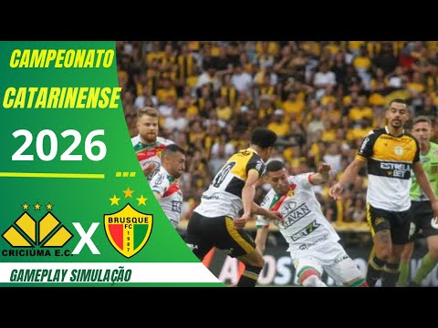 CRICIÚMA 3X3 BRUSQUE | MELHORES MOMENTOS | CAMPEONATO CATARINENSE HOJE GAMEPLAY NO PES 21