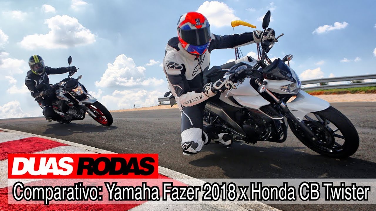 YAMAHA FAZER 250 2018 x HONDA TWISTER | DINAMÔMETRO, ACELERAÇÃO E VOLTA RÁPIDA