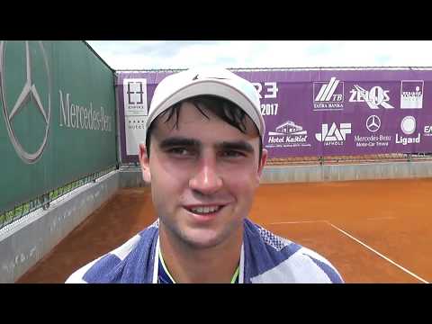 EMPIRE Futures Trnava 2017: QF, interview, Artem Dubrivnyy (RUS) - Vitaliy Sachko (UKR) 6-4 6-1