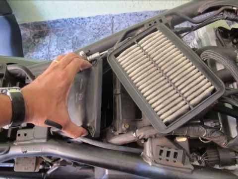 SUZUKI bandit 1250  k&n air filter DIY Install