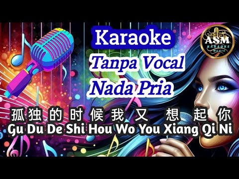 Gu Du De Shi Hou Wo You Xiang Qi Ni 孤独的时候我又想起你 - Male Mandarin Karaoke - Tanpa Vokal - Nada Pria
