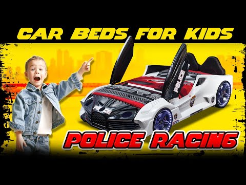Kids Bugatti Chiron Style Race Car Bed – Red - Image 2