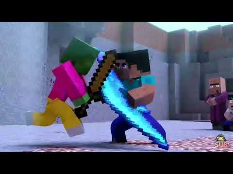 Annoying Villager | Steve fighting scene in episode 7 | MrFudgeMonkeyz Minecraft Animations